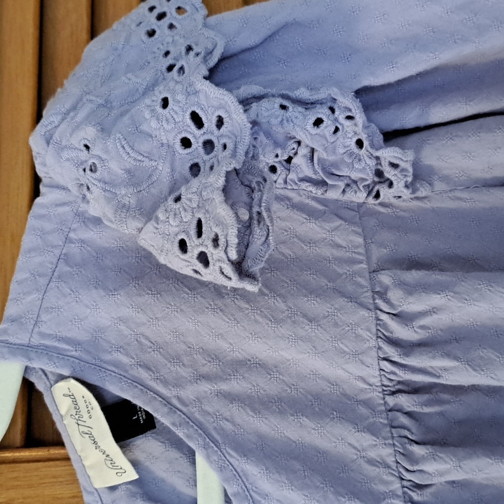 UNIVERSAL THREADS Lavender Womens Dress with Ruffle Sleeves Size L - Picture 3 of 6